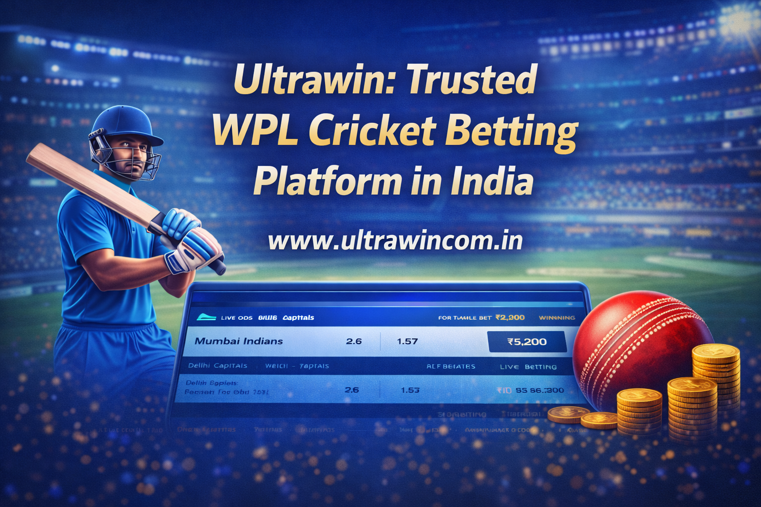 Read more about the article Ultrawin Trusted WPL Cricket Betting Platform in India