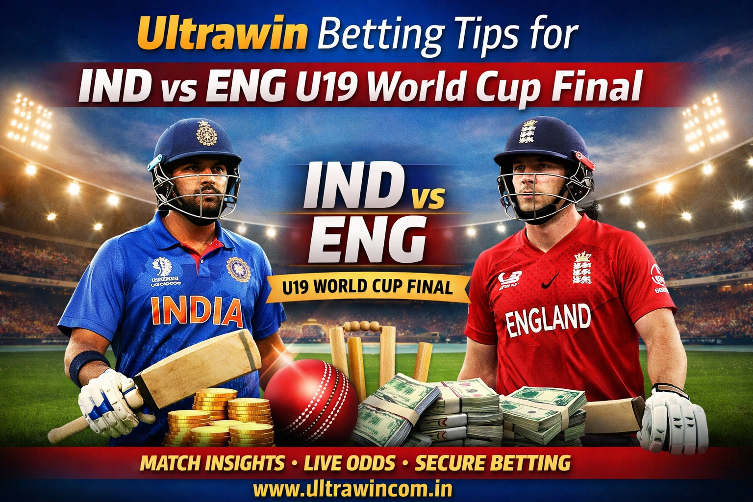 U19 World Cup Final Ultrawin Betting Tips for IND vs ENG